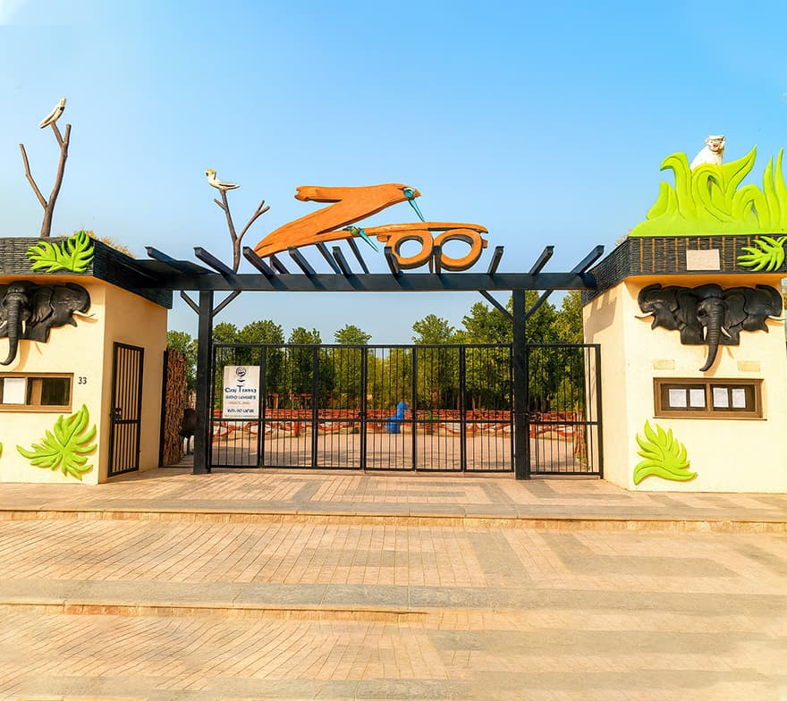Main entrance gate to the zoo facility in Bahria Enclave Islamabad showcasing the recreational amenities available to residents