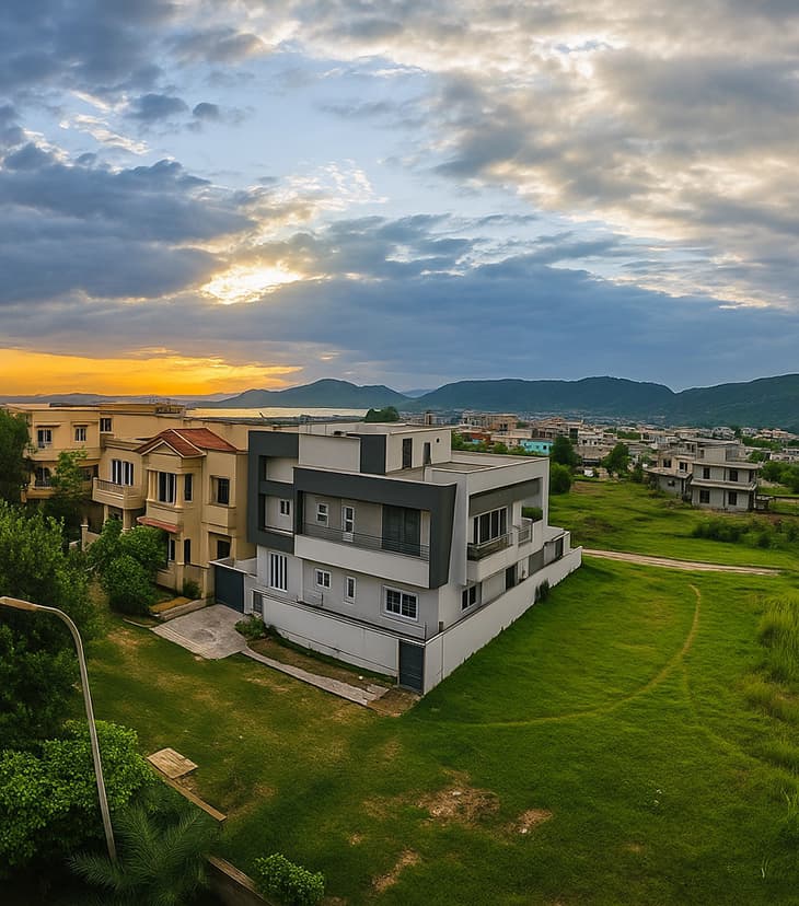 Beautiful residential homes in D-12 Islamabad situated in the heart of verdant mountains and rolling green hills of Margalla range