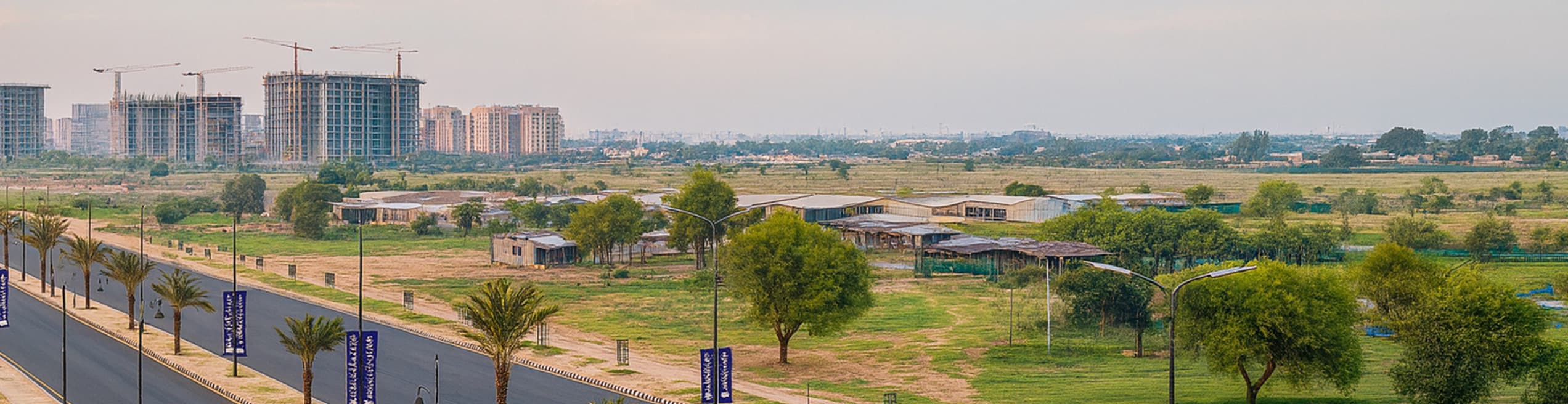 Construction and development projects underway in D-12 sector showing ongoing infrastructure and residential expansion activities