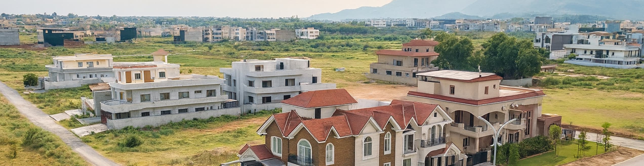 Contemporary residential house construction showcasing modern architectural designs and building standards in D-12 Islamabad's premium neighborhoods