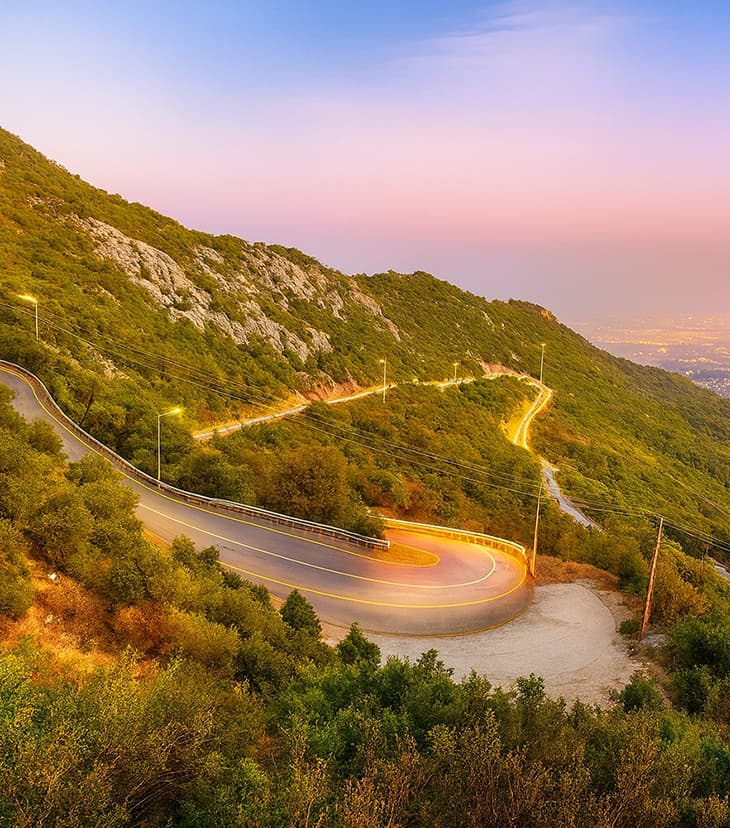 Scenic mountain road providing beautiful escape route from D-12 sector directly to Margalla Hills hiking trails and recreational areas