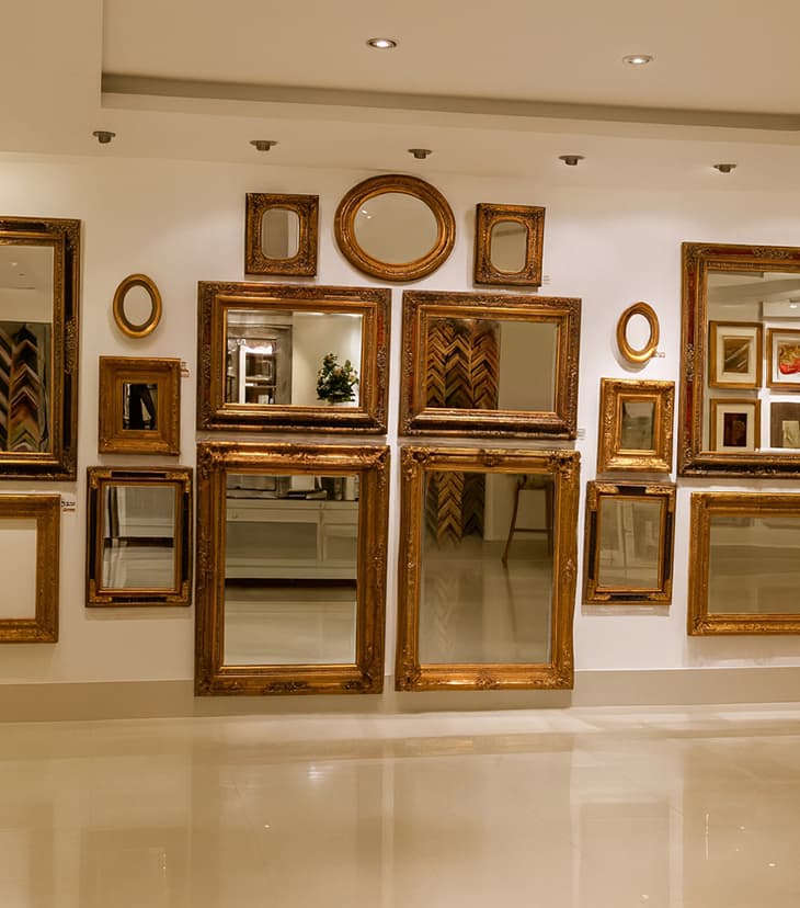 Interior view of an art gallery in Gulberg Lahore.