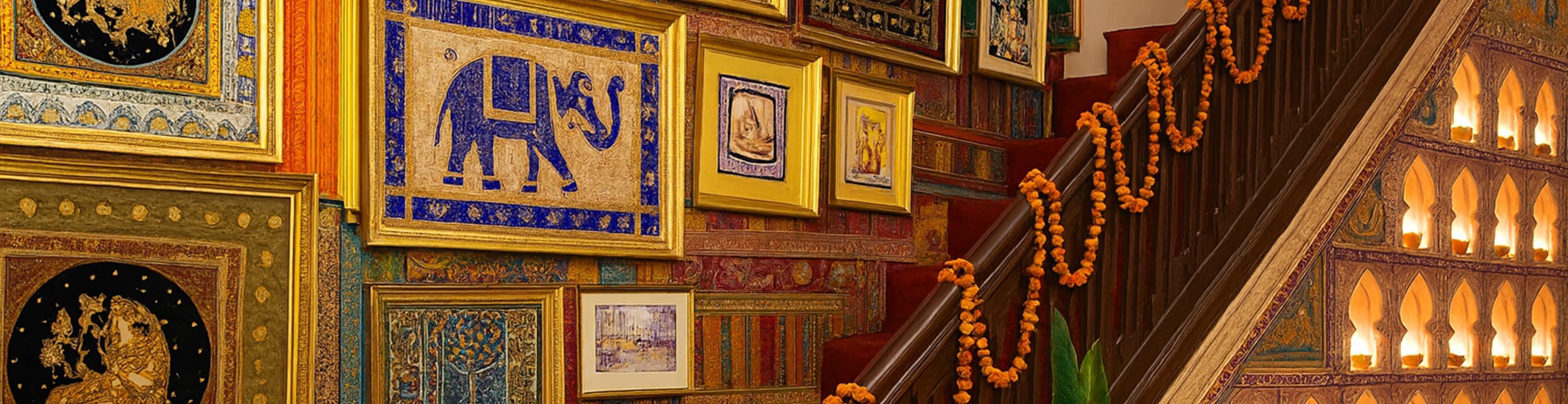 Interior view of Mor Haveli in Lahore.