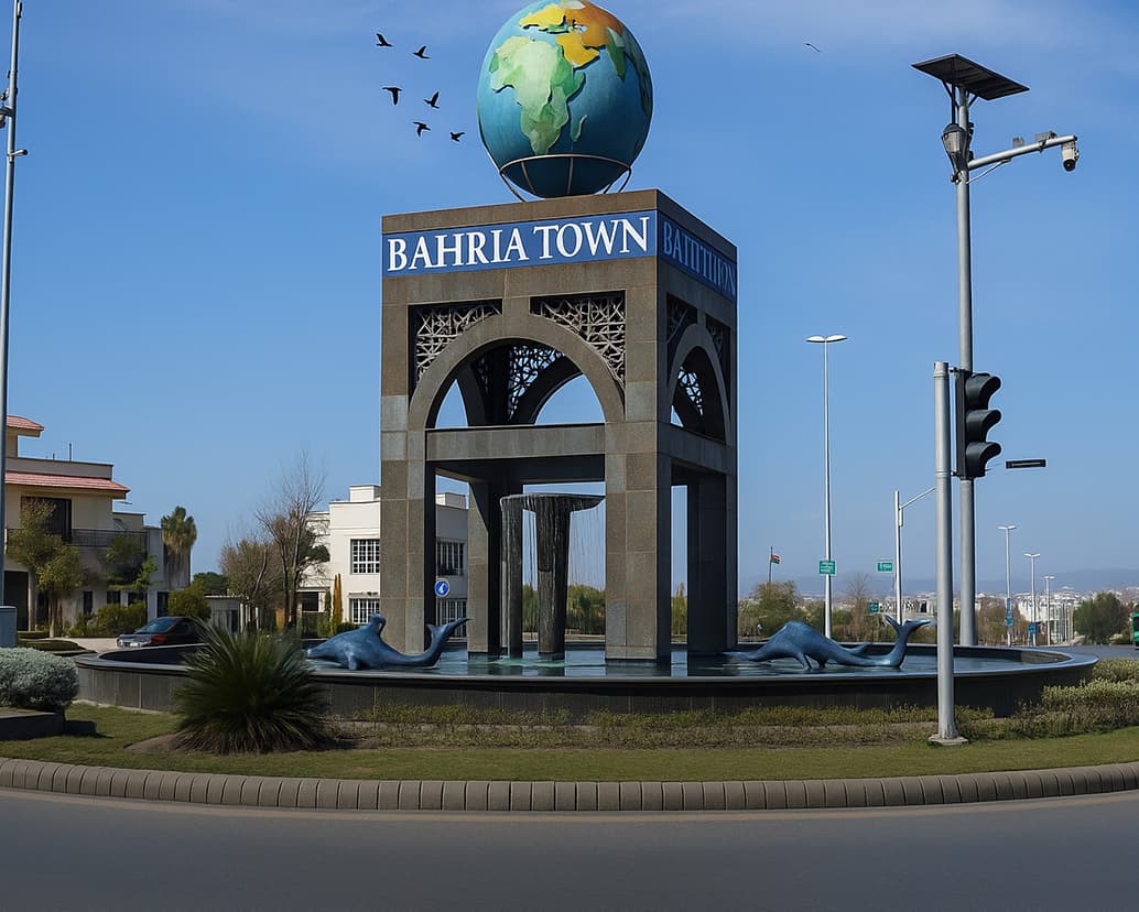 Globe Monument at Bahria Town Rawalpindi Entrance