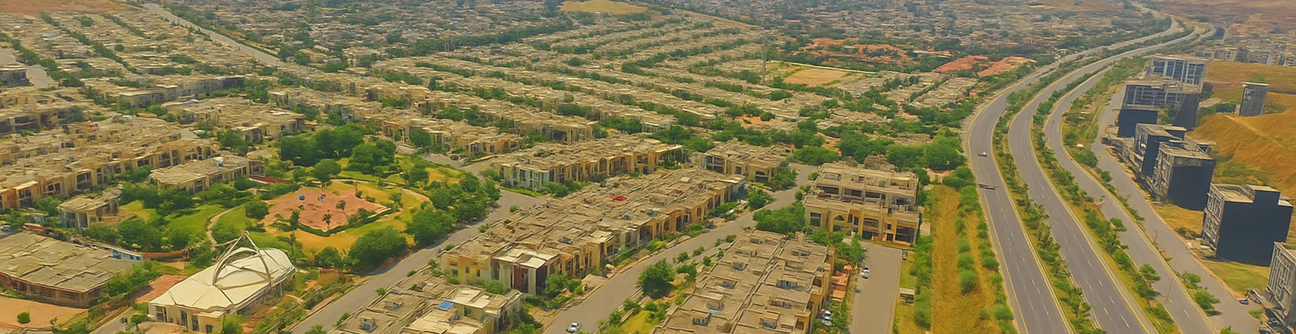 Aerial View Bahria Town Rawalpindi