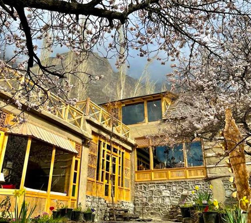 Traditional houses in Aliabad Hunza, Residential area in Aliabad Hunza valley