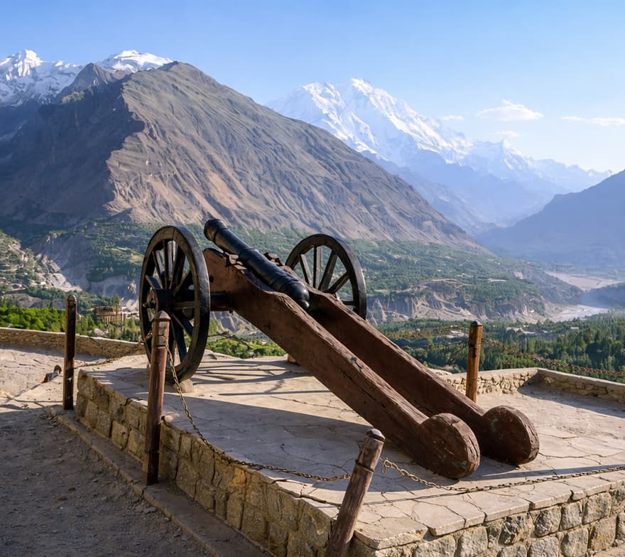 karimabad canon, baltit fort karimabad​