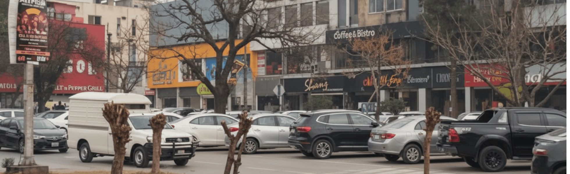Wide banner view of Super Market Islamabad location in F-6 with main road and shop rows, Super Market Islamabad map-style landmark view showing market entrance and surrounding streets