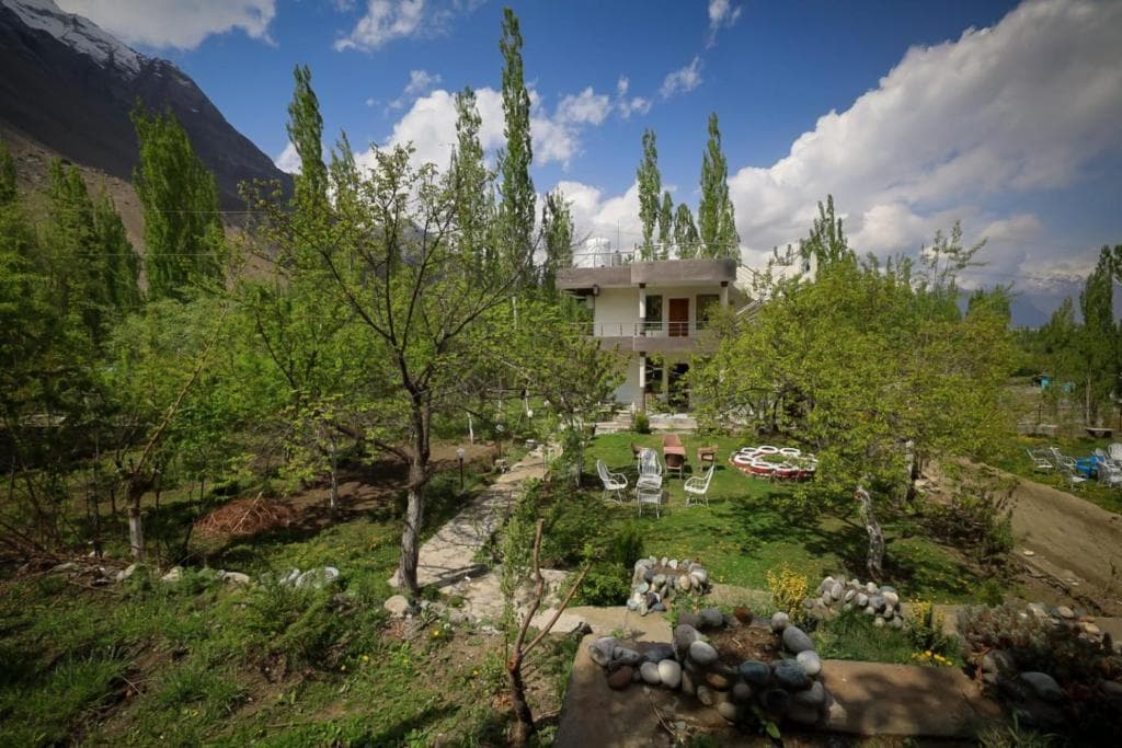exterior facade of Pacific Guest House Skardu, guest house in Hassan Colony Skardu