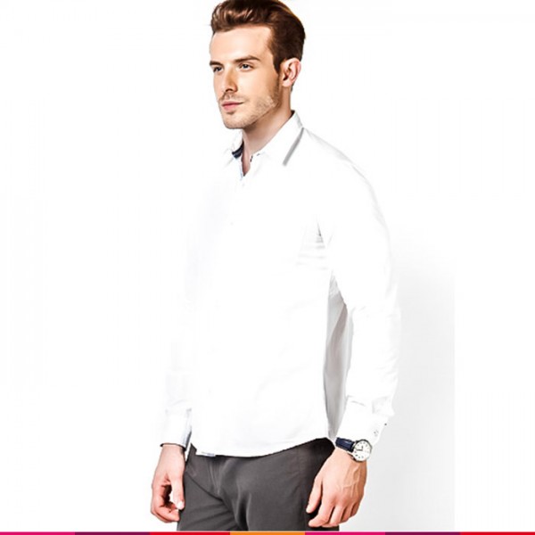 The Chaste Looking White Cotton Shirt Made In Pakistan