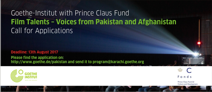 Call for Proposals: ‘Film Talents Voices from Pakistan and Afghanistan’